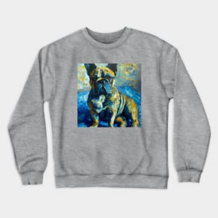 French Bulldog in the style of Van Gogh Crewneck Sweatshirt